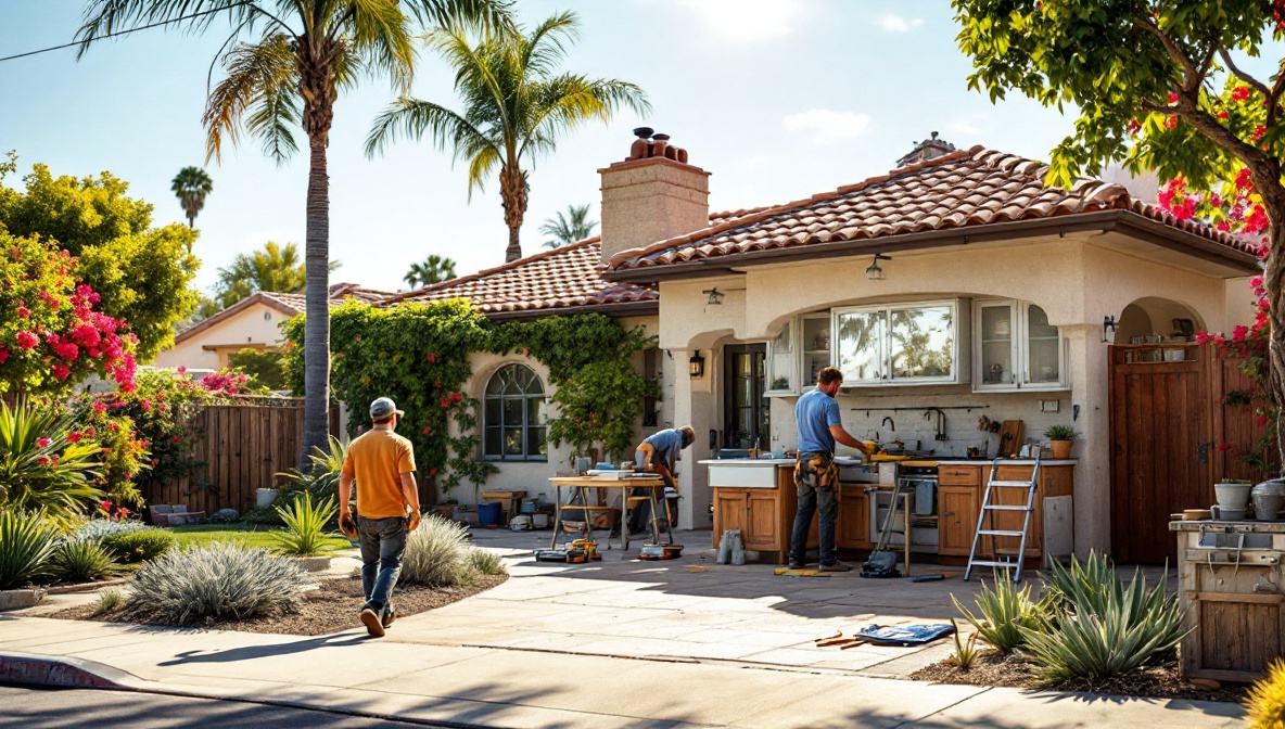 home remodeling contractors San Diego illustration