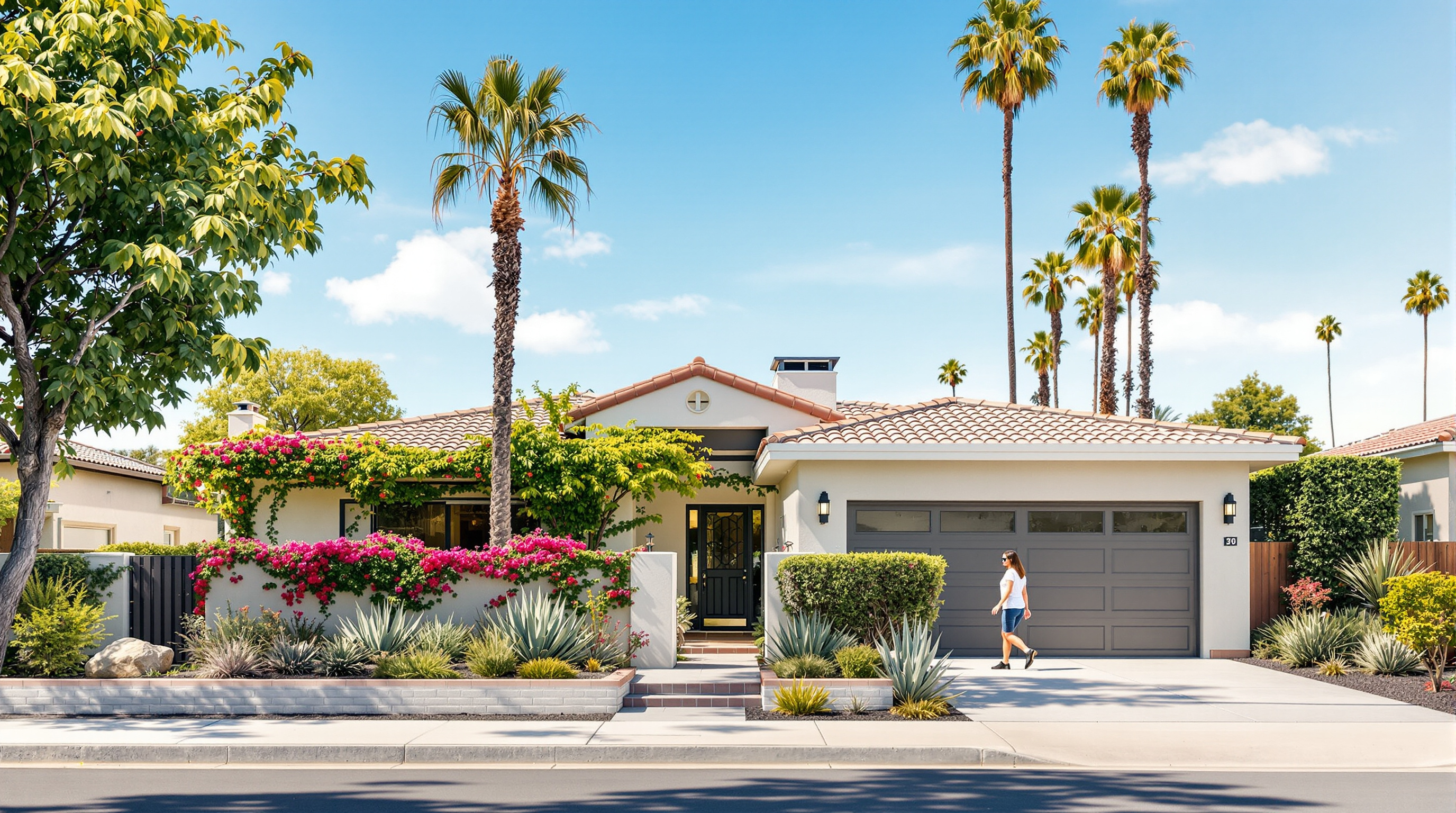 buying a home in San Diego illustration